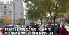 北京新增395例本土感染者